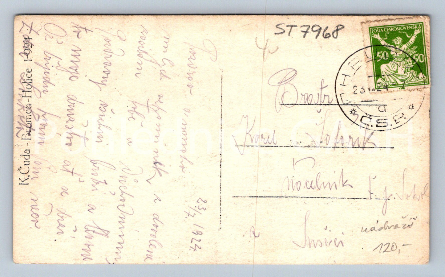 Postcard CHRUDIM railway station (ST7968)