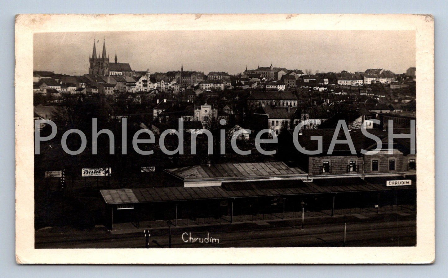 Postcard CHRUDIM railway station (ST7968)