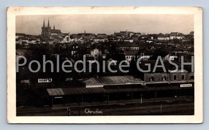 Postcard CHRUDIM railway station (ST7968)