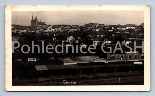Postcard CHRUDIM railway station (ST7968)