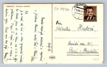 Postcard HRONOV (ST7970)