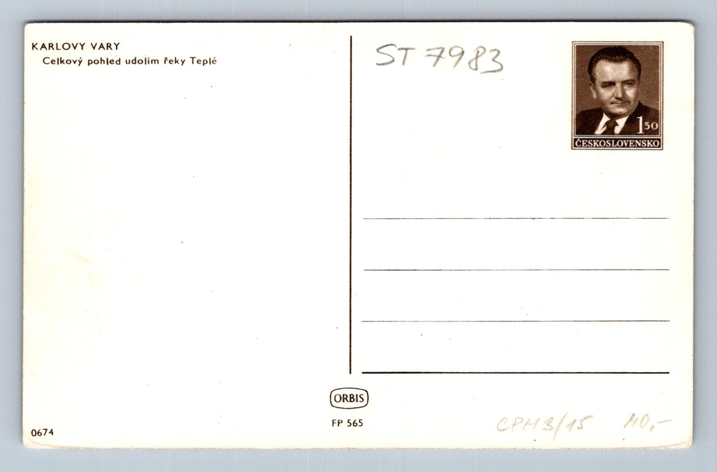 Postcard KARLOVY VARY (ST7983)