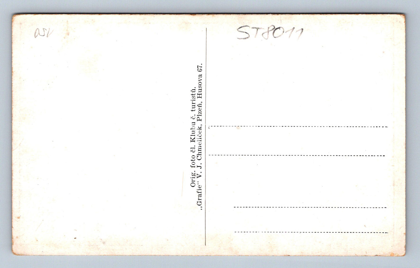 Postcard ŠUMAVA (ST8011)