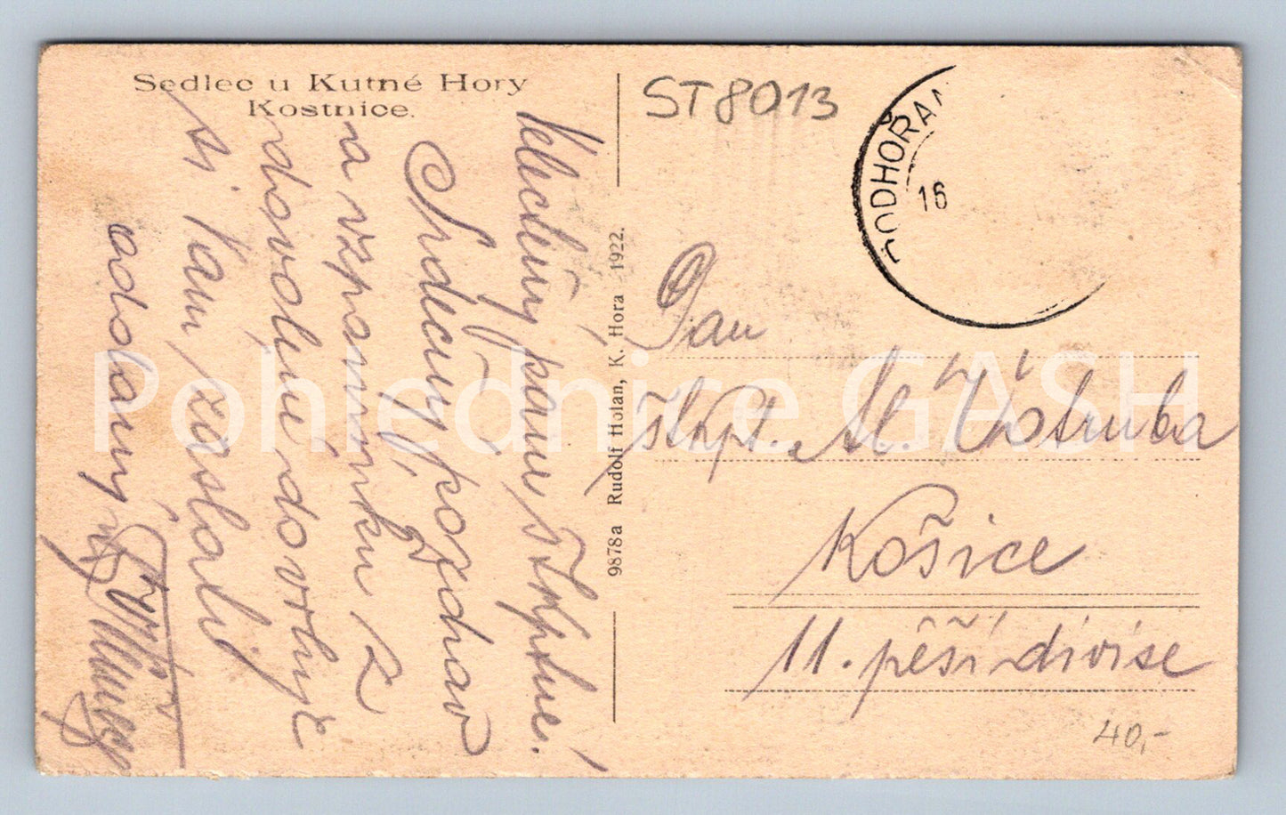 Postcard SEDLEC U KUTNÉ HORY ossuary (ST8013)