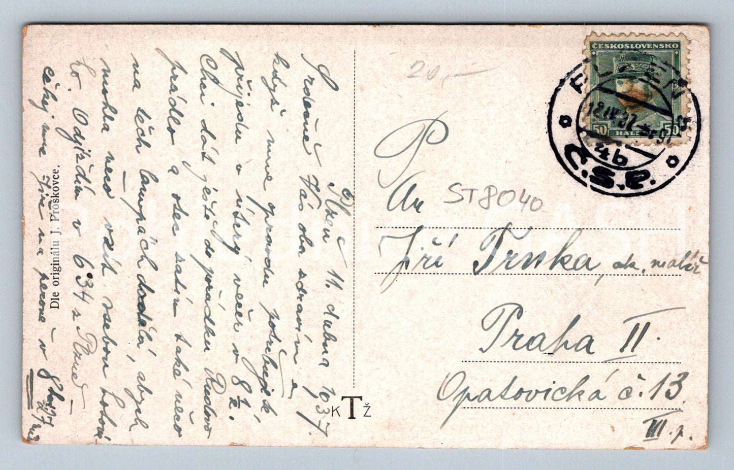 Postcard PILSEN (ST8040)