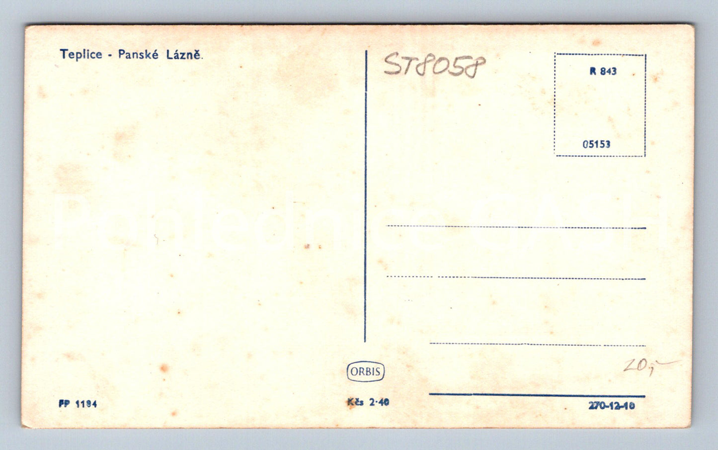 Postcard TEPLICE (ST8058)