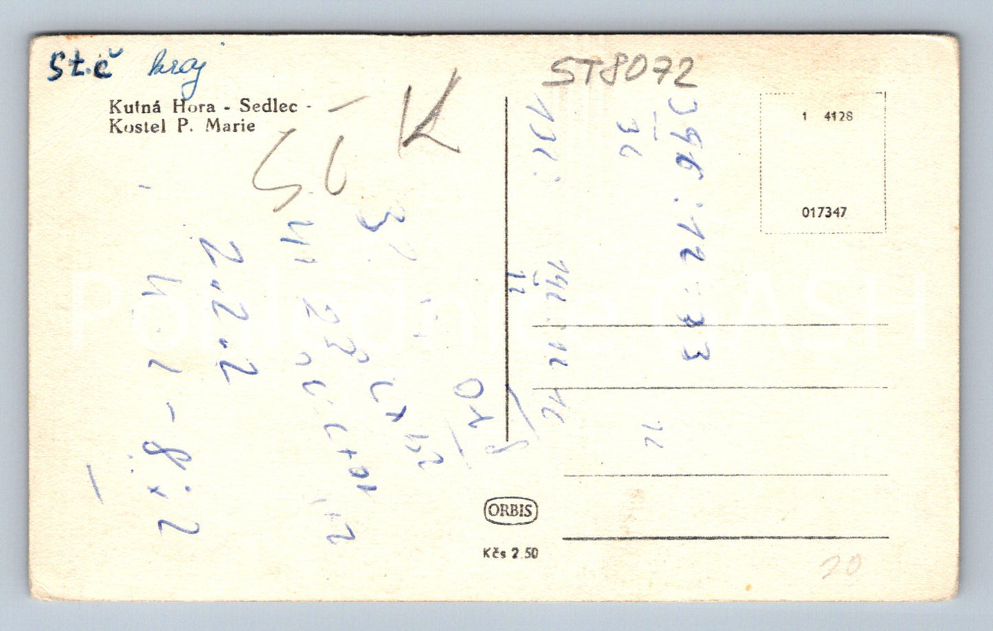 Postcard KUTNÁ HORA (ST8072)