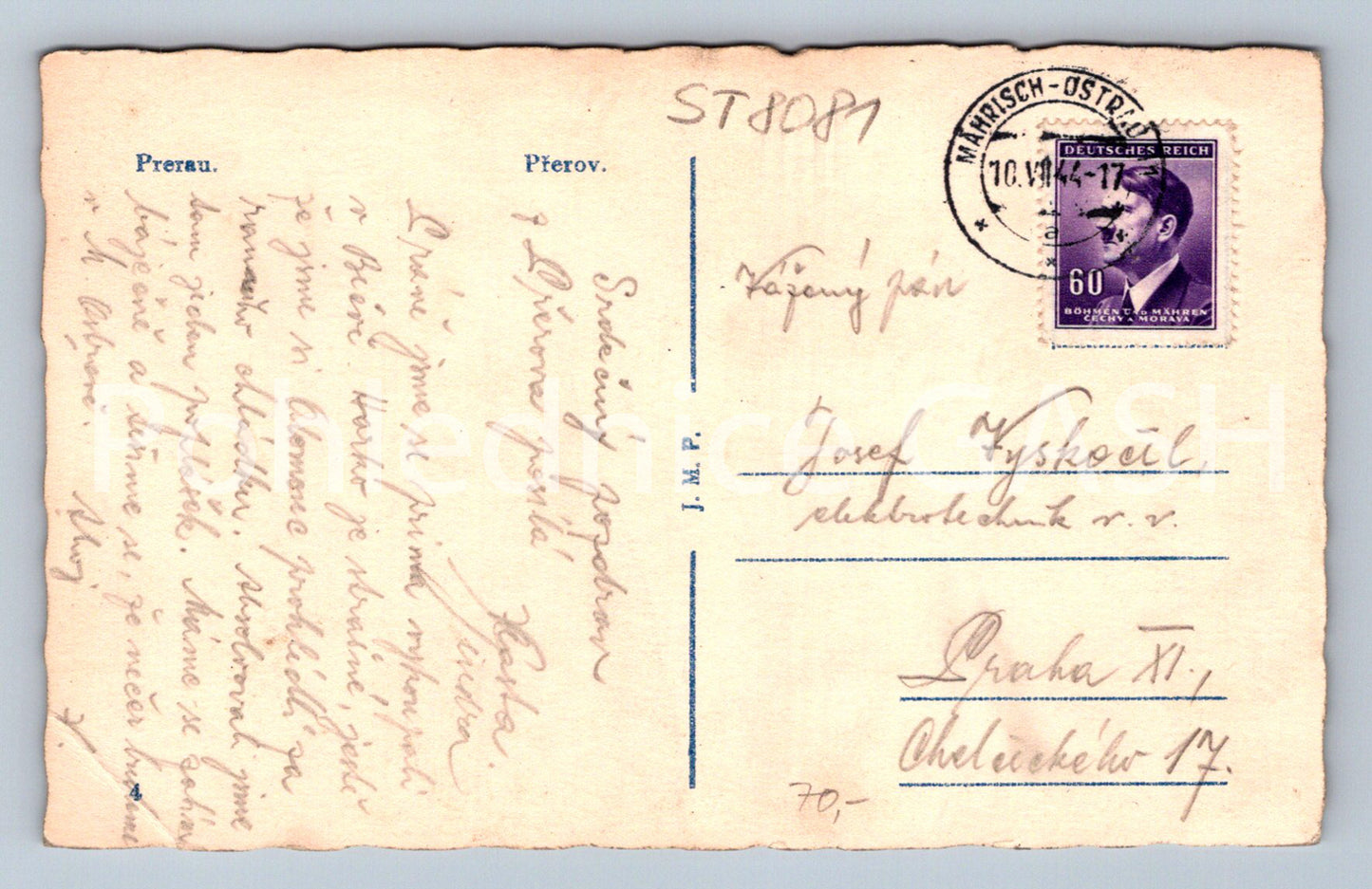 Postcard PŘEROV (ST8081)