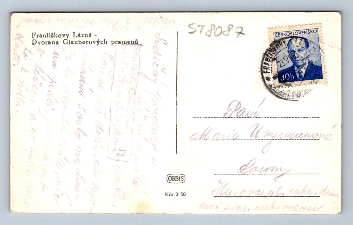 Postcard FRANCIS' SPA (ST8087)