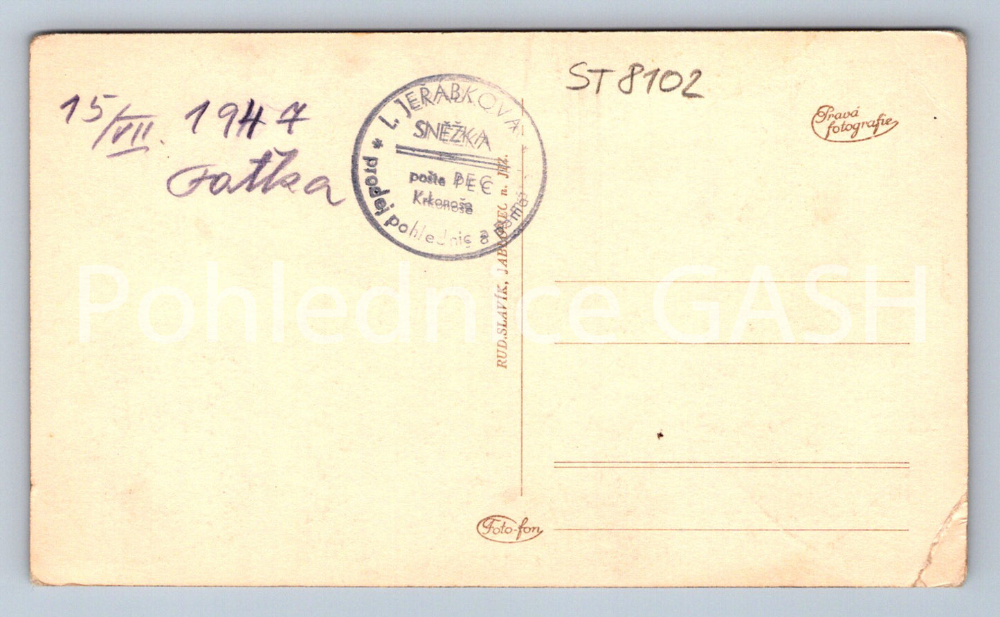 Postcard SNOWFLAKE (ST8102)