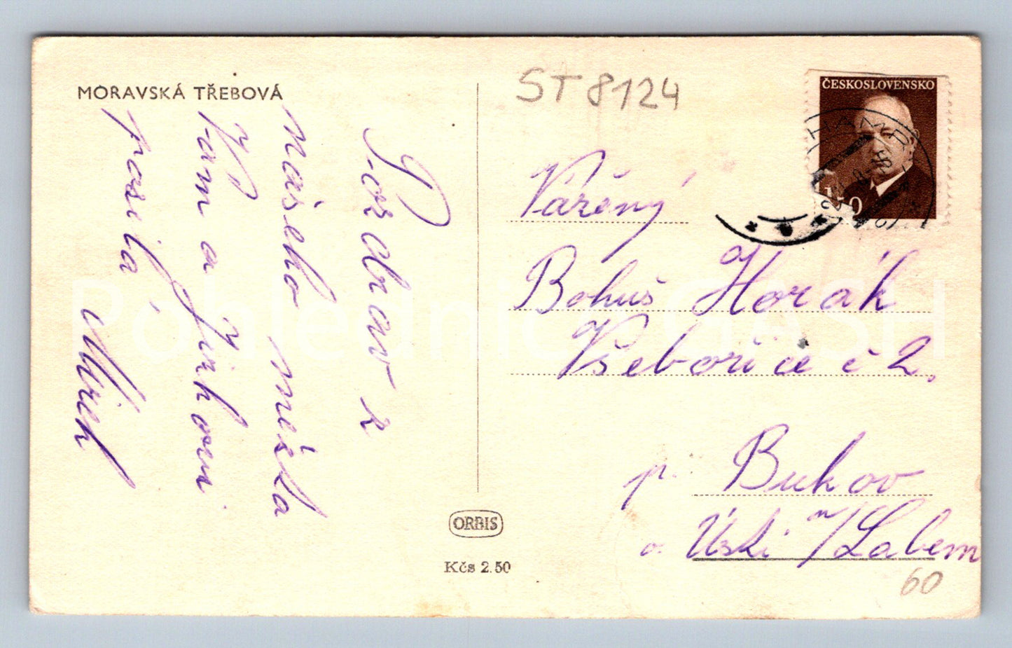Postcard MORAVSKÁ TŘEBOVÁ (ST8124)