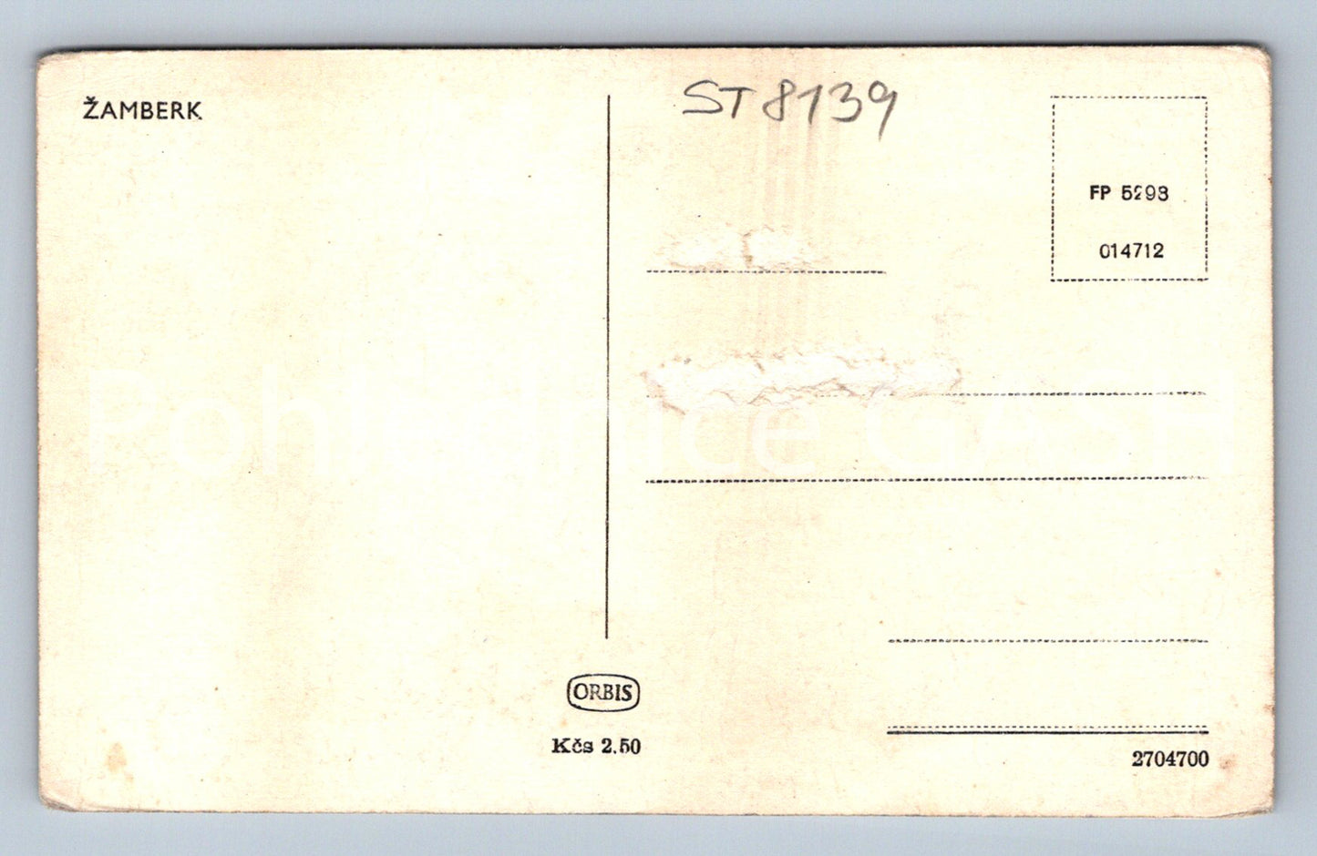 Postcard ŽAMBERK (ST8139)