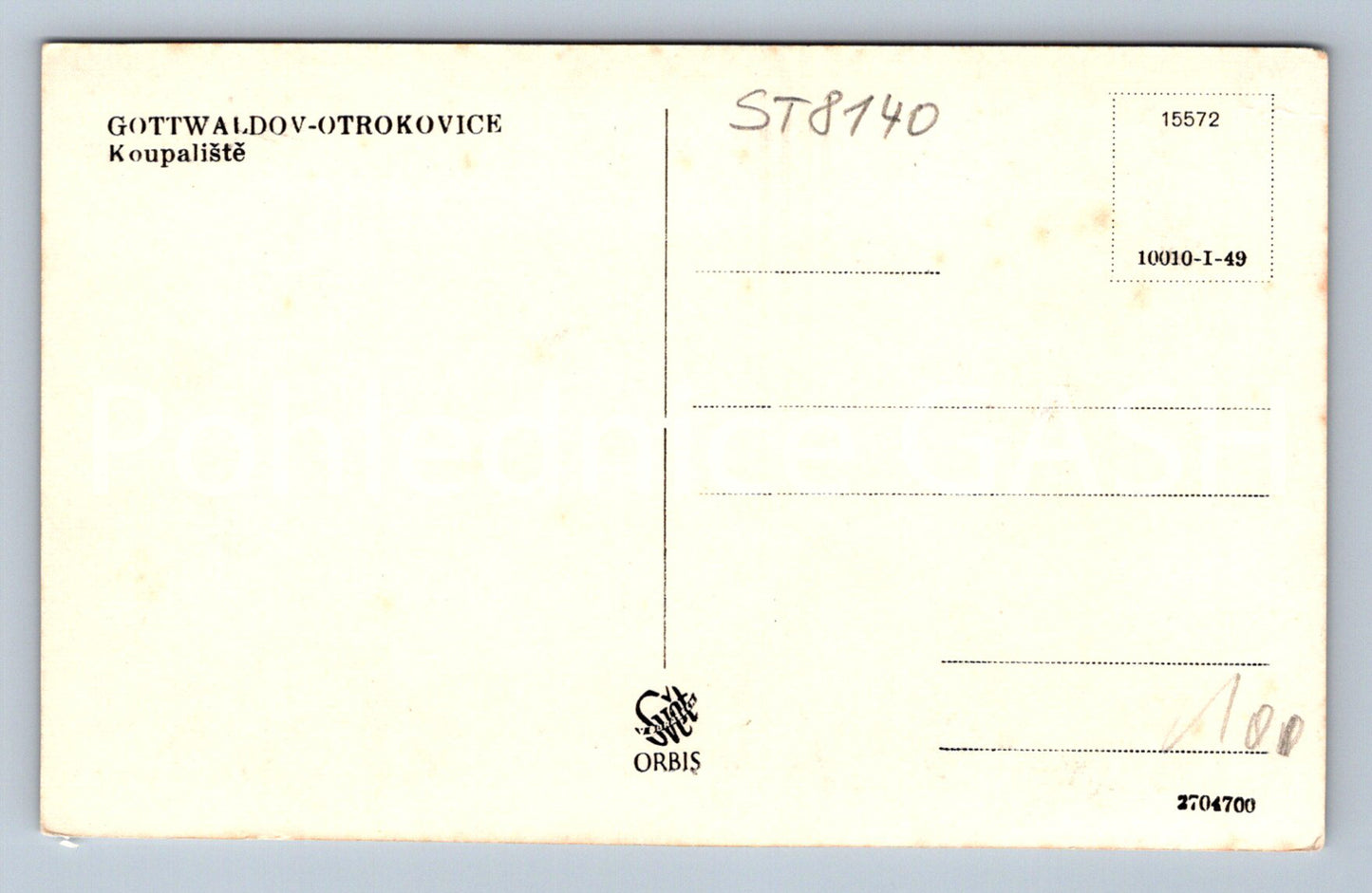 Postcard GOTTWALDOV - OTROKOVICE (ST8140)
