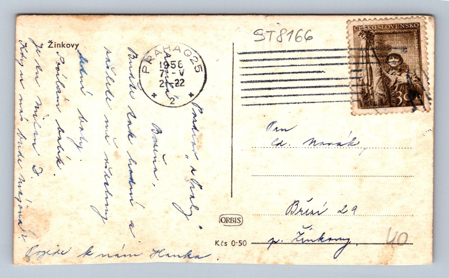 Postcard ŽLINKOVY (ST8166)