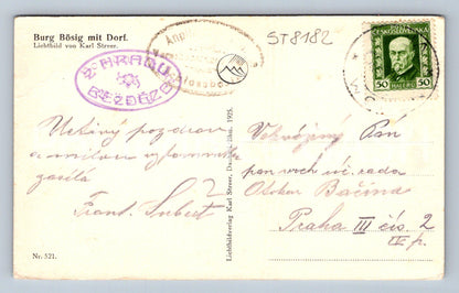 Postcard BURG BÖSIG (ST8182)