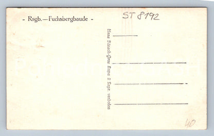 Postcard RSGB - FUCHSBERGBAUDE (ST8192)