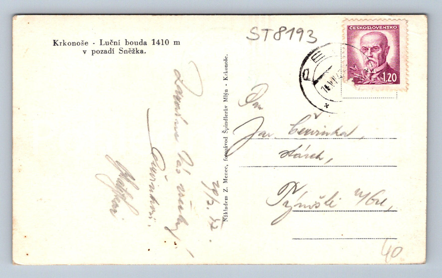 Postcard KRKONOSE - MEADOW SHED (ST8193)