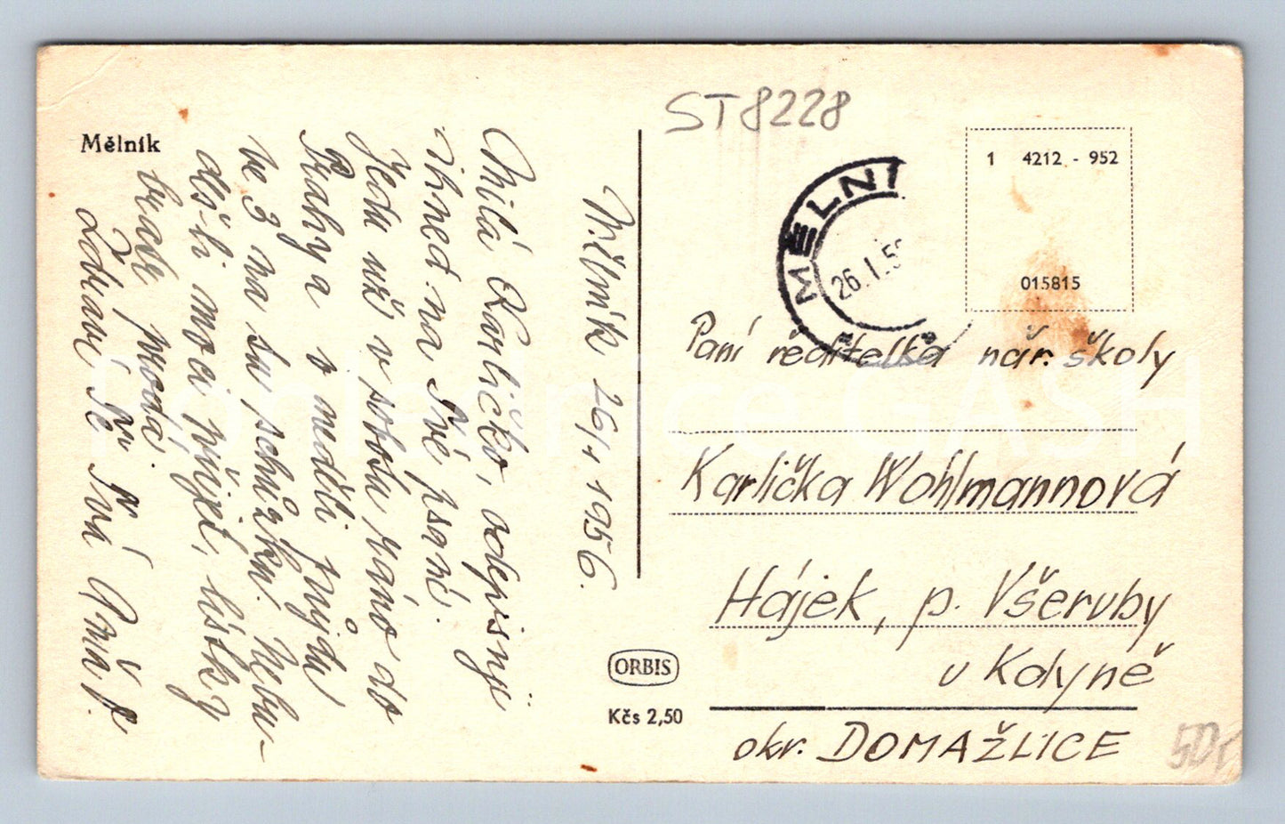 Postcard MILLER (ST8228)