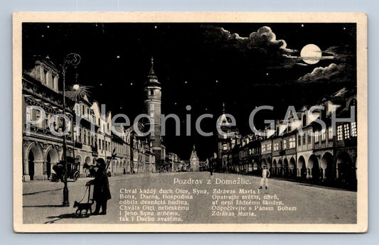 Postcard GREETINGS FROM DOMAŽLIC (ST8256)