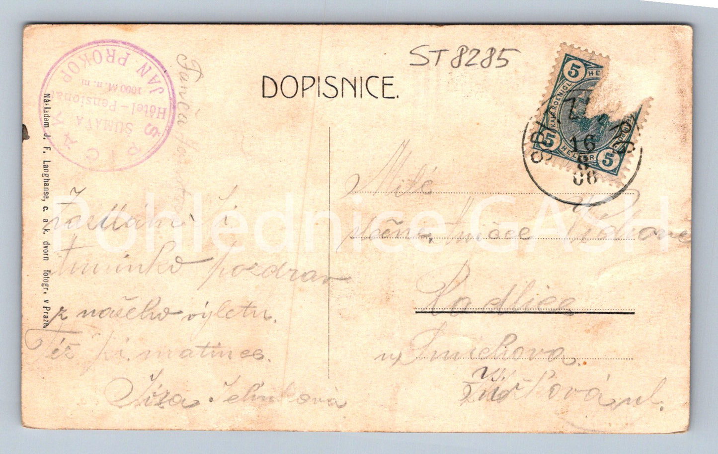 Pohlednice ŠUMAVA (ST8285)