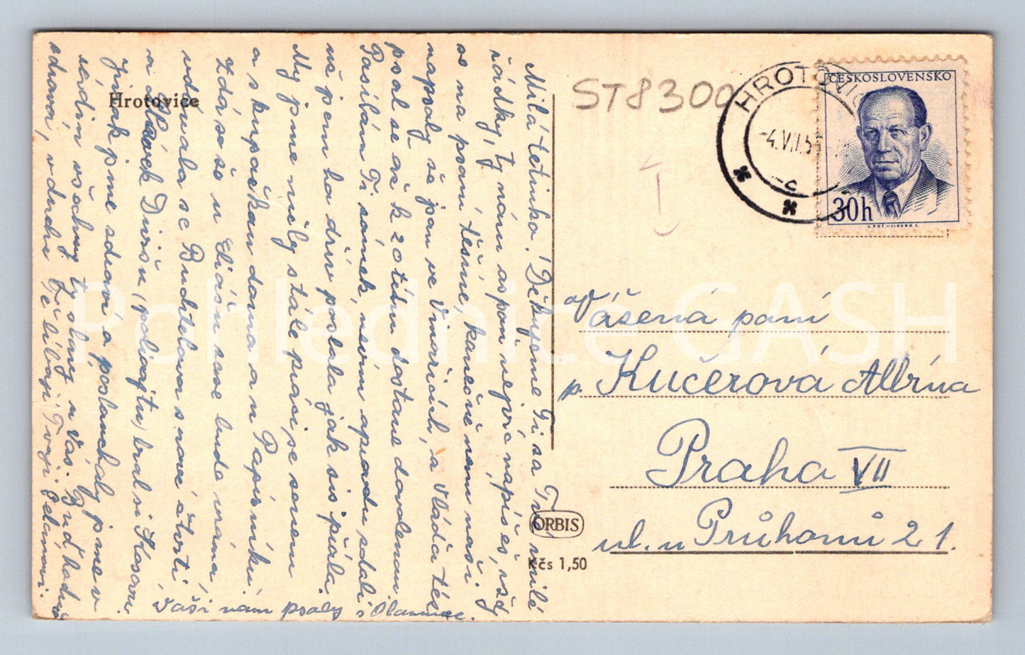 Pohlednice HROTOVICE (ST8300)