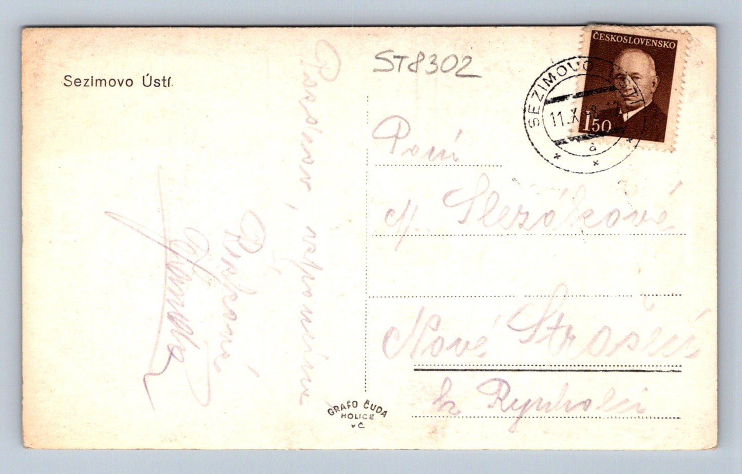 Pohlednice SEZIMOVO ÚSTÍ (ST8302)