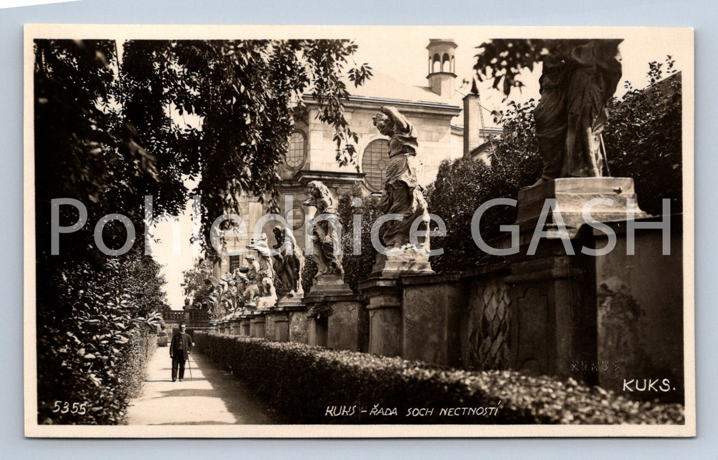 Pohlednice KUKS - ŘADA SOCH. NECTNOSTÍ (ST8318)