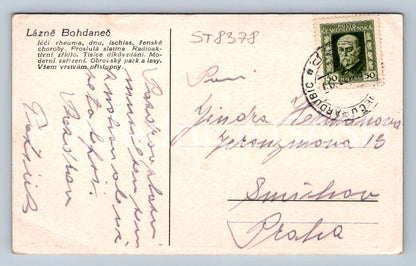 Pohlednice LÁZNĚ BOHDALEČ (ST8378)