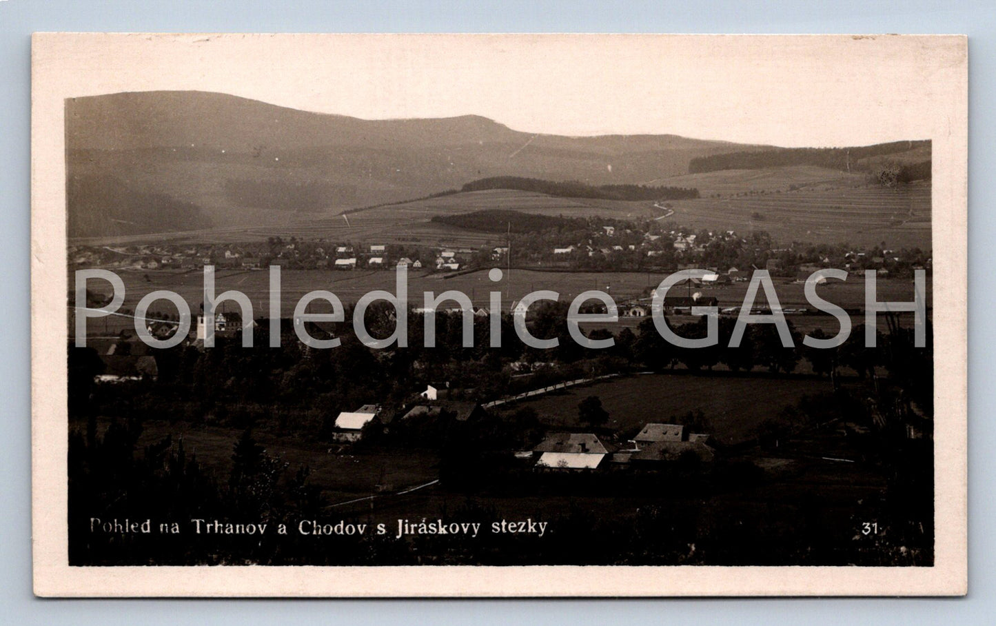 Pohlednice POHLED NA TRHANOV A CHODOV S JIRÁSKOVY STEZKY (ST8385)