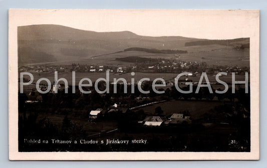 Pohlednice POHLED NA TRHANOV A CHODOV S JIRÁSKOVY STEZKY (ST8385)