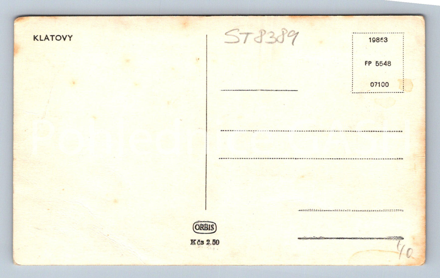 Pohlednice KLATOVY (ST8389)