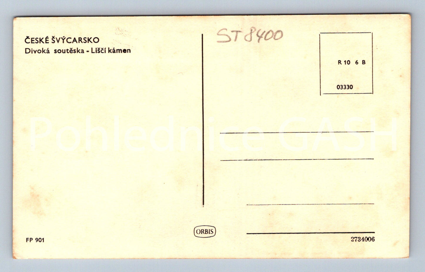 Pohlednice ČESKÉ ŠVÝCARSKO (ST8400)