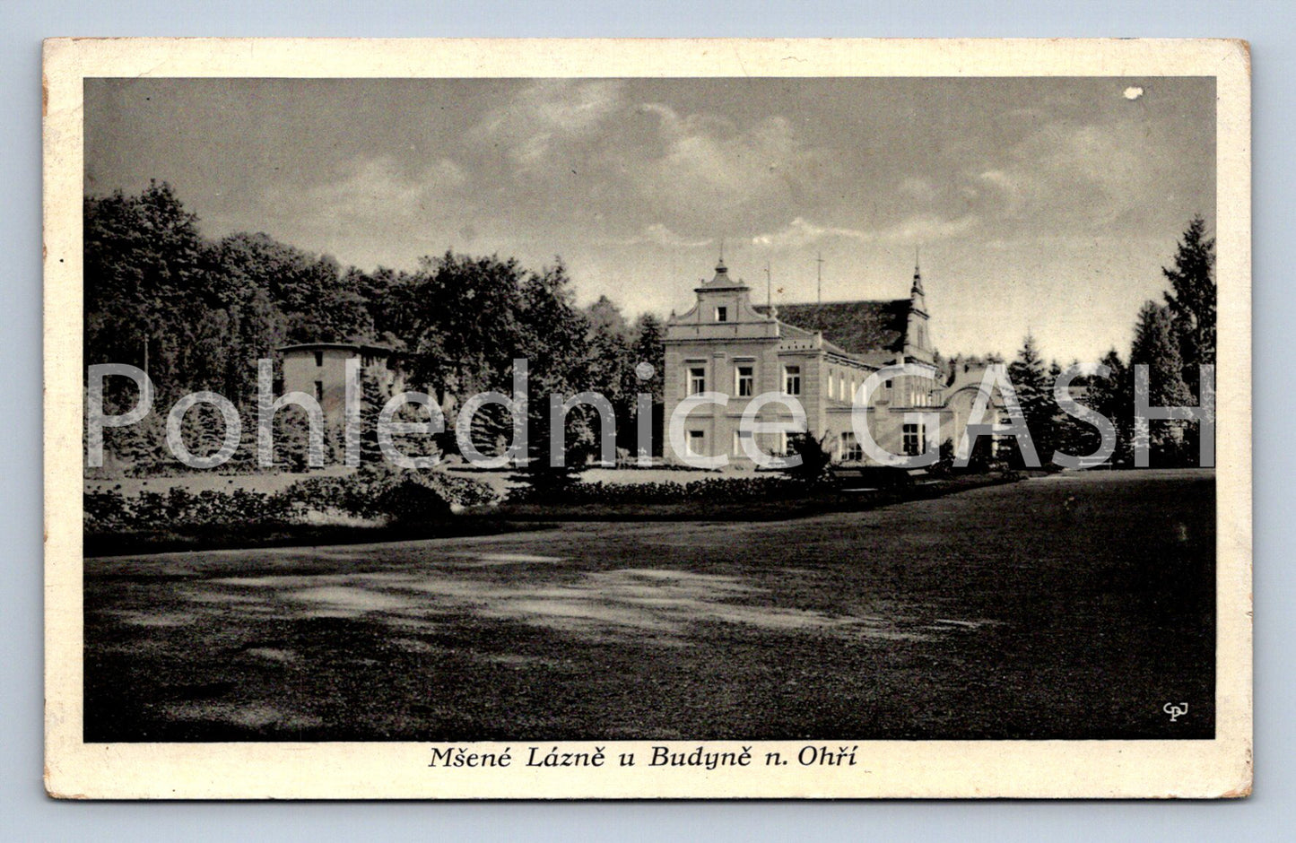 Pohlednice MŠENÉ LÁZNĚ U BUDYNĚ NAD OHŘÍ (ST8410)