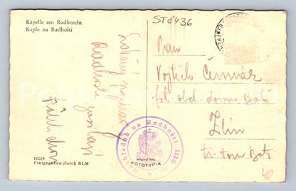 Pohlednice KAPLE NA RADHOŠTI (ST8436)