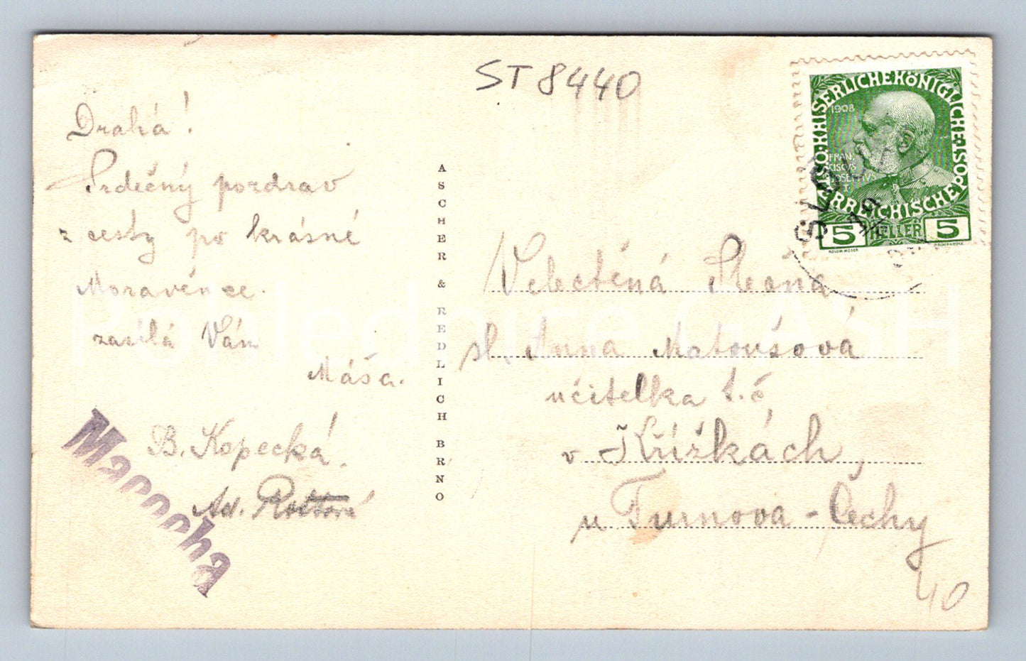 Pohlednice POZDRAV Z MACOCHY (ST8440)