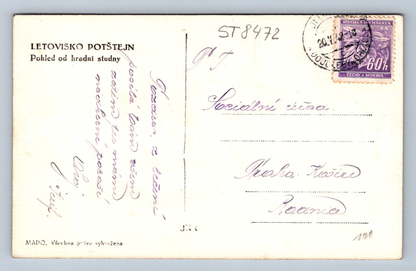 Pohlednice LETOVISKO POŠTEJN (ST8472)