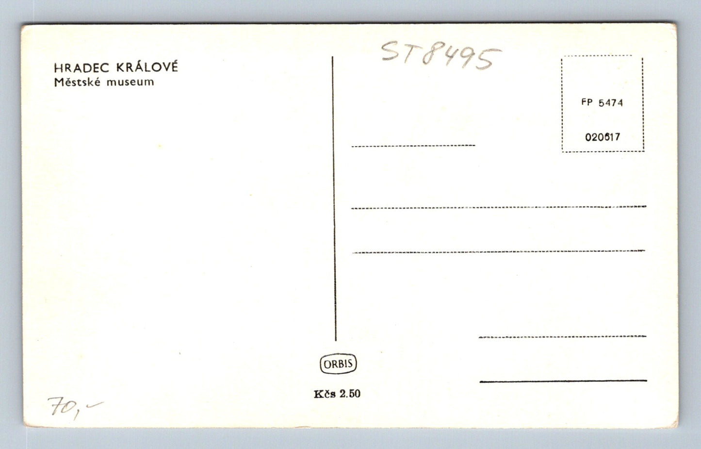 Pohlednice HRADEC KRÁLOVÉ (ST8495)