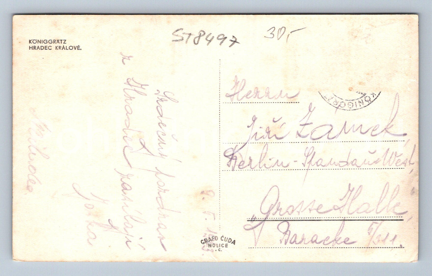 Pohlednice HRADEC KRÁLOVÉ (ST8497)