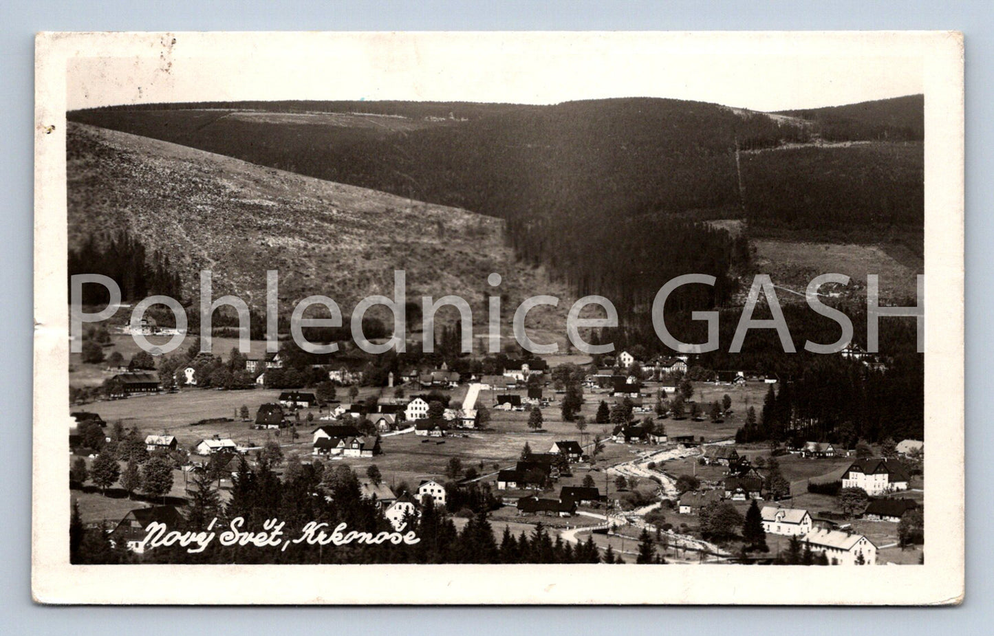 Pohlednice KRKONOŠE - NOVÝ SVĚT (ST8504)