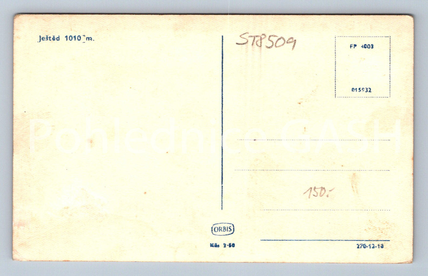 Pohlednice JEŠTĚD (ST8509)