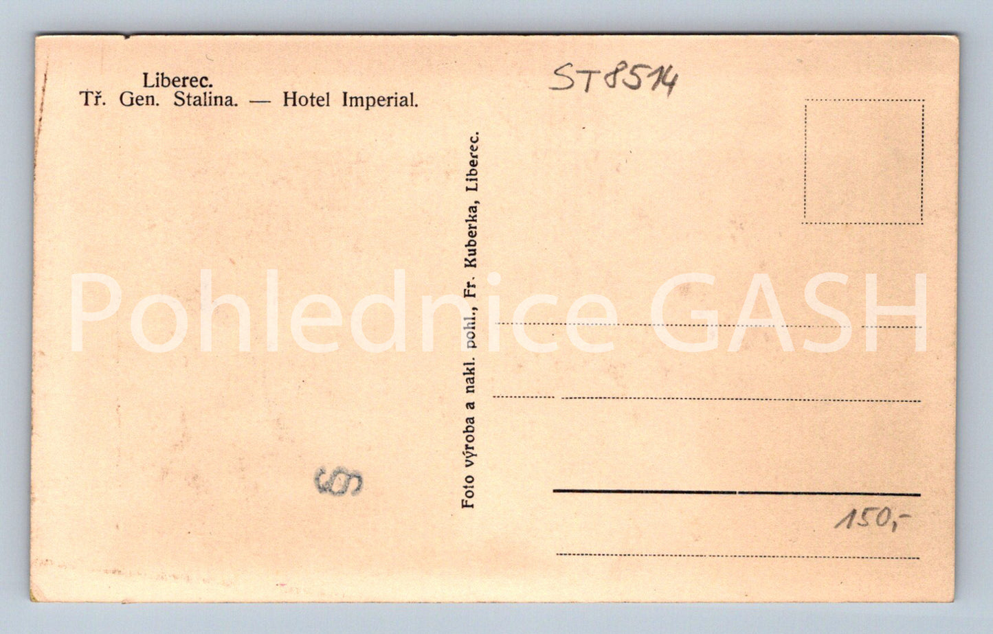 Pohlednice LIBEREC - HOTEL IMPERIAL (ST8514)