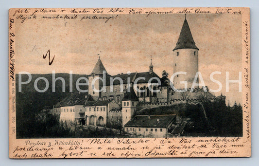 Pohlednice HRAD KŘIVOKLÁT dlouhá adresa (ST8531)