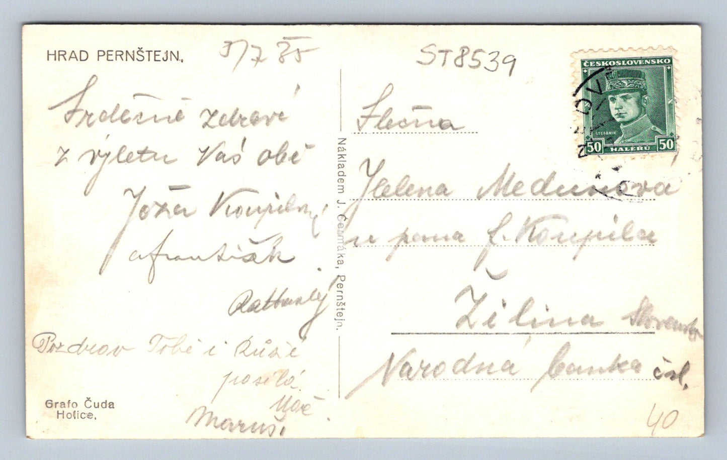 Pohlednice HRAD PERNŠTEJN (ST8539)