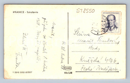 Pohlednice HRANICE - SOKOLOVNA (ST8550)