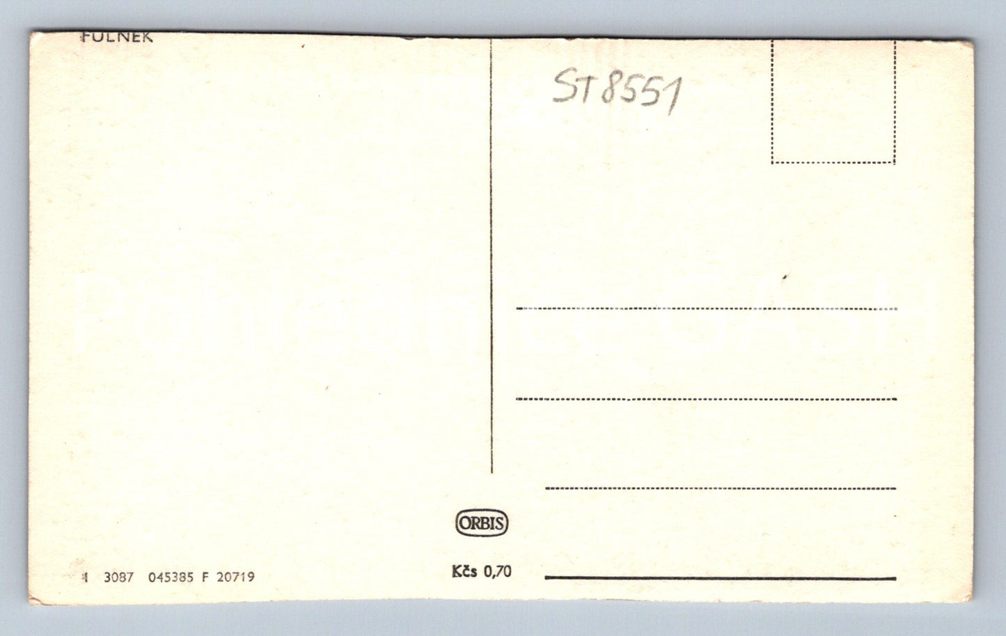 Pohlednice PULNĚK (ST8551)