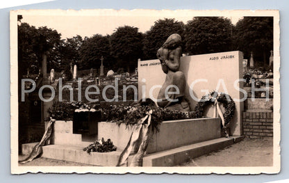 Pohlednice HRONOV - HROB ALOISE JIRÁSKA (ST8552)