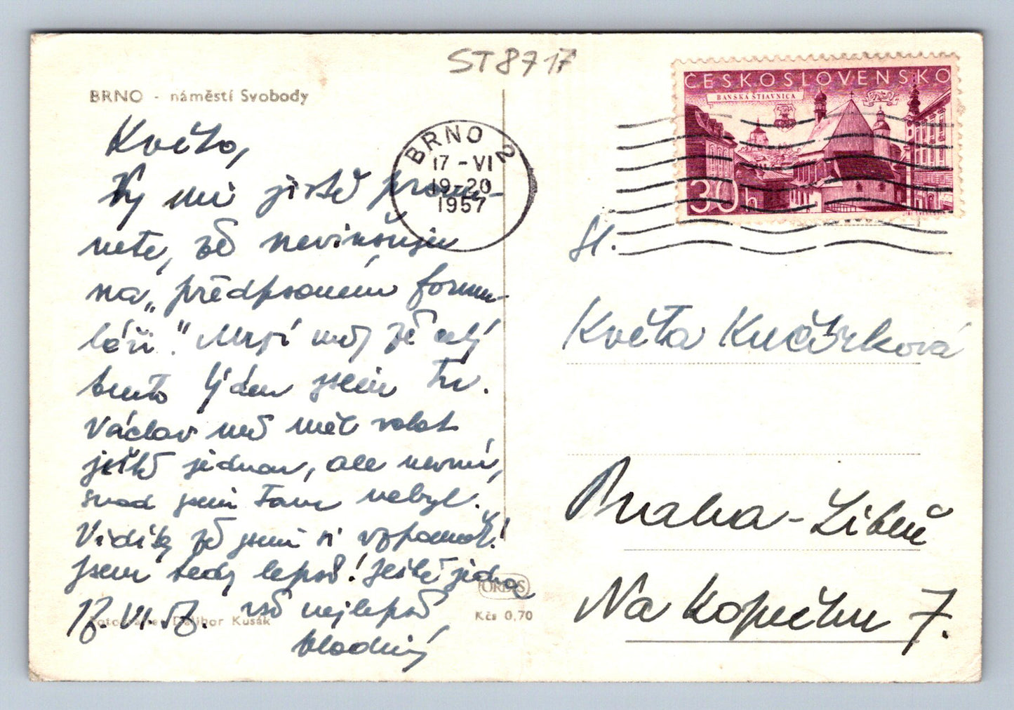 Pohlednice BRNO (ST8717)