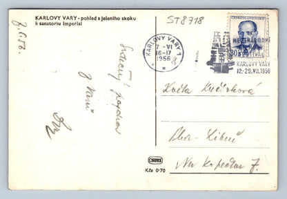 Pohlednice KARLOVY VARY (ST8718)