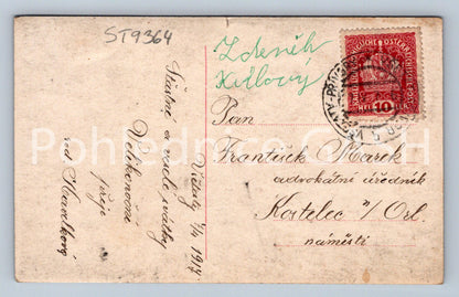 Pohlednice DĚCKO S KYTICÍ (ST9364)