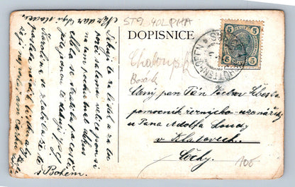 Pohlednice DEMONSTRACE SOCIÁLNÍCH DEMOKRATŮ 1905 V PRAZE (ST9402)